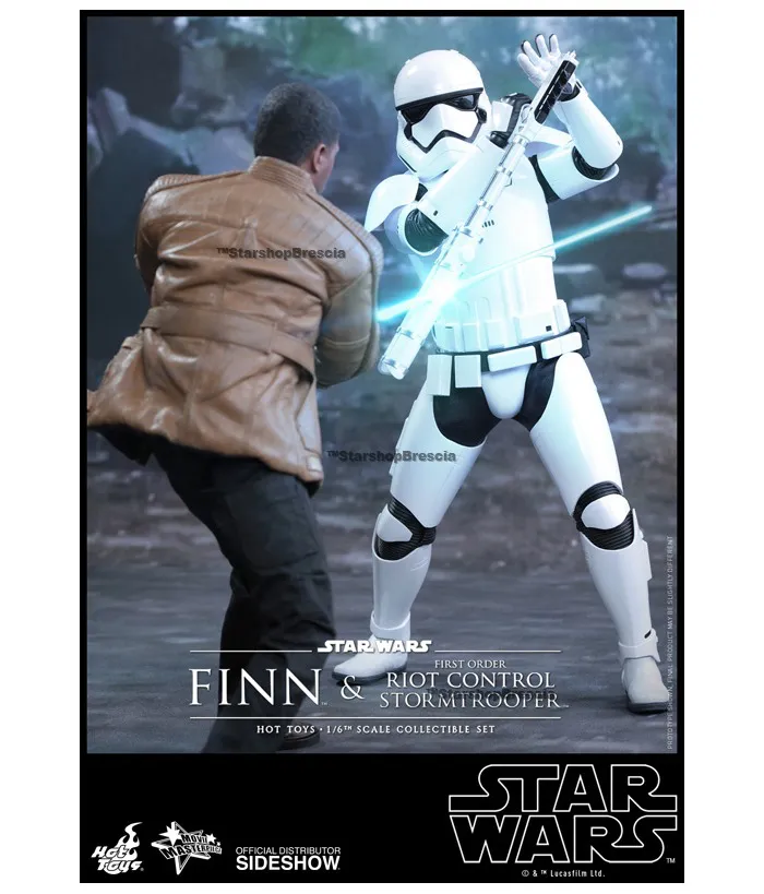 STAR WARS - Episode VII - Finn & First Order Riot Control Stormtrooper 2-Pack 1/6 Action Figure 12" MMS346