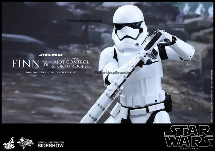 STAR WARS - Episode VII - Finn & First Order Riot Control Stormtrooper 2-Pack 1/6 Action Figure 12" MMS346
