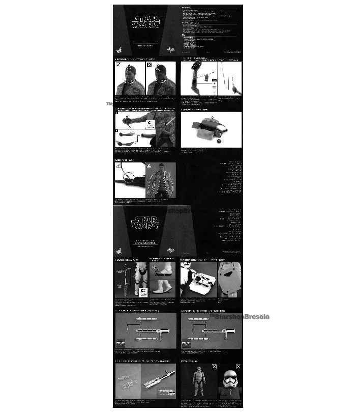 STAR WARS - Episode VII - Finn & First Order Riot Control Stormtrooper 2-Pack 1/6 Action Figure 12" MMS346