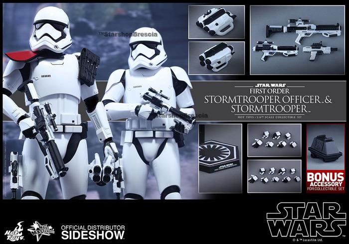 STAR WARS - Episode VII - First Order Stormtrooper & FOS Officer 2-Pack 1/6 Action Figure 12" MMS335