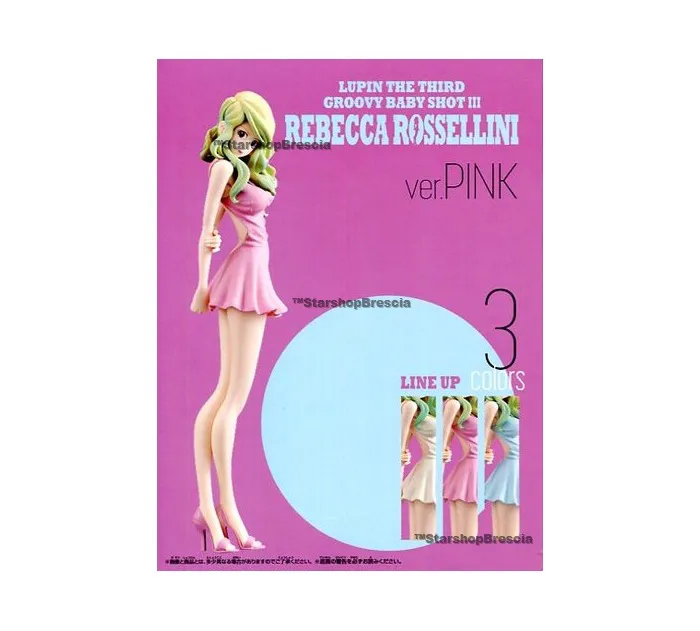 LUPIN III - Groovy Baby Shot 3 Rebecca Rossellini Pink Pvc Figure