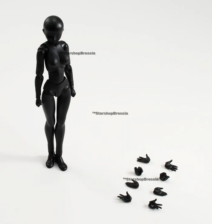 BODY-CHAN - Woman Solid Black Color Ver. S.H. Figuarts Action Figure