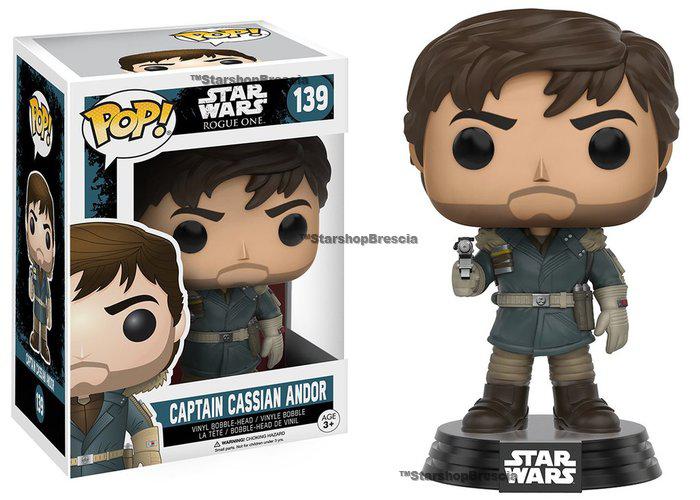 POP! Star Wars Rogue One #139 - Captain Cassian Andor Bobble-Head Vinyl Figure