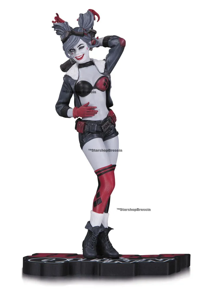 BATMAN - Red , White & Black Harley Quinn Resin Statue