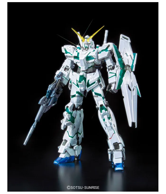 GUNDAM - 1/100 RX-0 Unicorn Red / Green Twin Frame Edition Titanium Finish Master Grade Model Kit MG