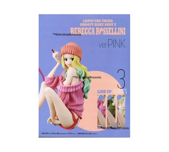 LUPIN III - Groovy Baby Shot 5 Rebecca Rossellini Pink Pvc Figure