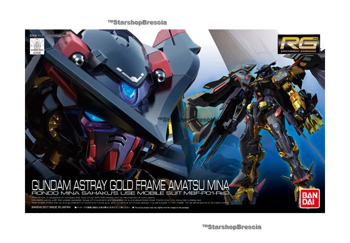 GUNDAM - 1/144 Astray Gold Frame Amatsu Mina Real Grade Model Kit RG # 24