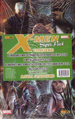X-MEN SUPER PACK CONTIENE GLI INCREDIBILI X-MEN 250 ED.CON COVER VARIANT A 6 ANTE + X-MEN SECONDO AVVENTO + ASTONISHING X-MEN-XENOGENESIS ED CON COVER VARIANT IN PVC + X-MEN DELUXE 193