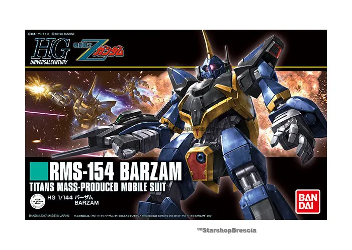GUNDAM - 1/144 RMS-154 Barzam Model Kit HGUC # 204