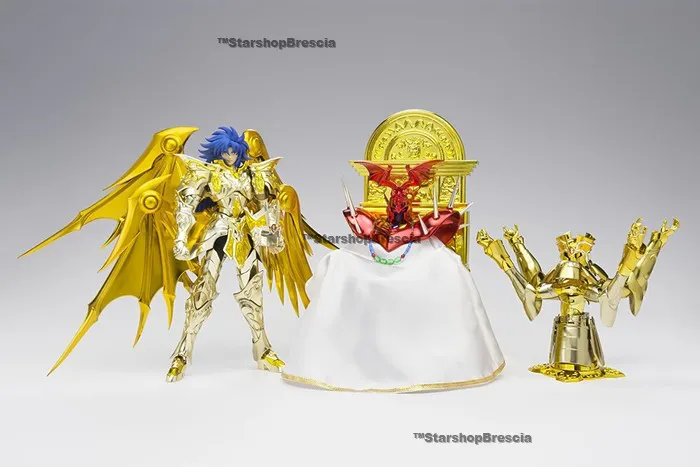 SAINT SEIYA - Saga Gemini / Gemelli Premium Set - Myth Cloth EX + Soul of Gold God Cloth + Pope Ares with Throne