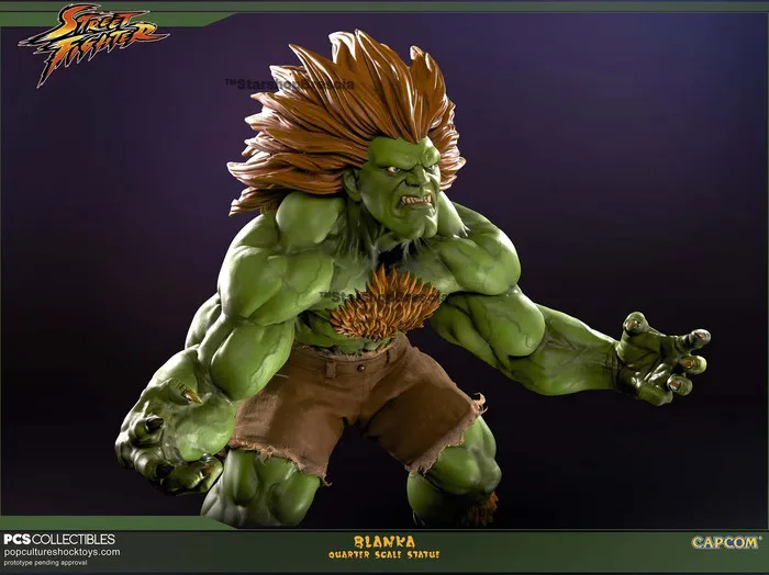 STREET FIGHTER - Blanka Mixed Media 1/4 Statue