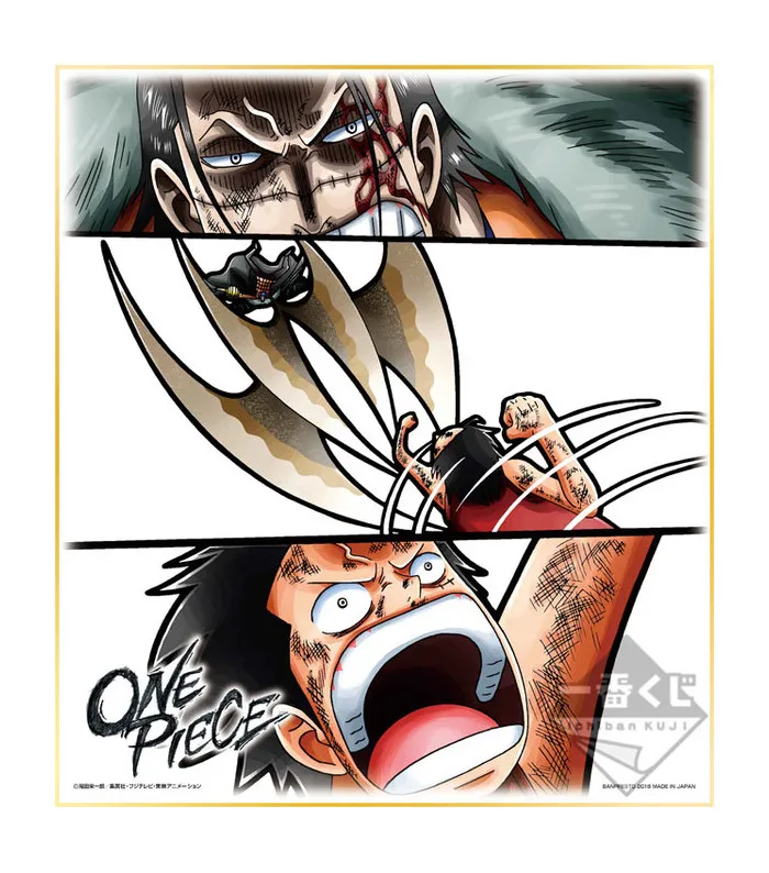 ONE PIECE - Monkey D. Luffy & Sir Crocodile Shikishi Ichiban Kuji Battle Selection