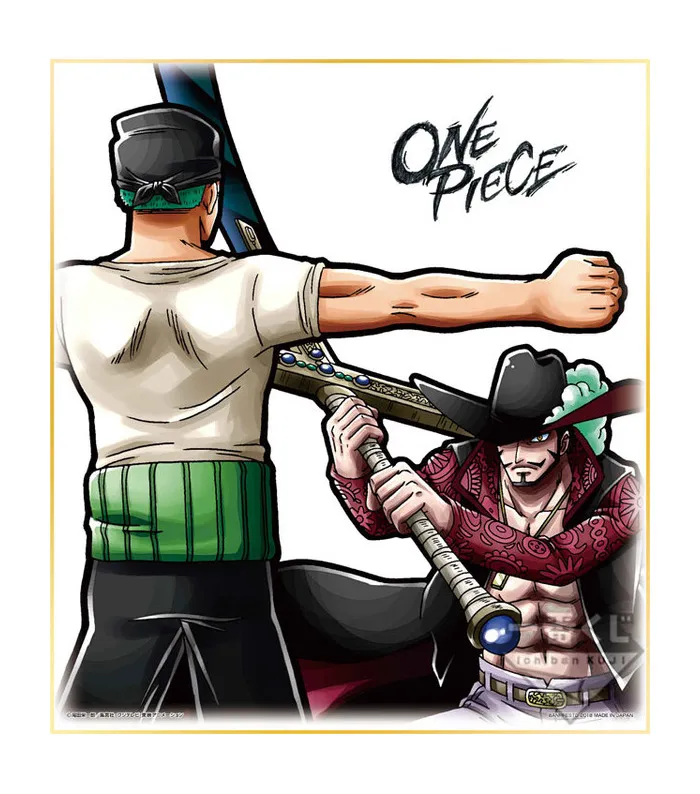 ONE PIECE - Zoro & Mihawk Shikishi Ichiban Kuji Battle Selection
