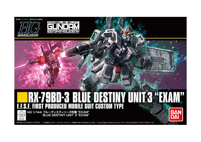 GUNDAM - 1/144 RX-79BD-3 Blue Destiny Unit 3 Model Kit HGUC # 209