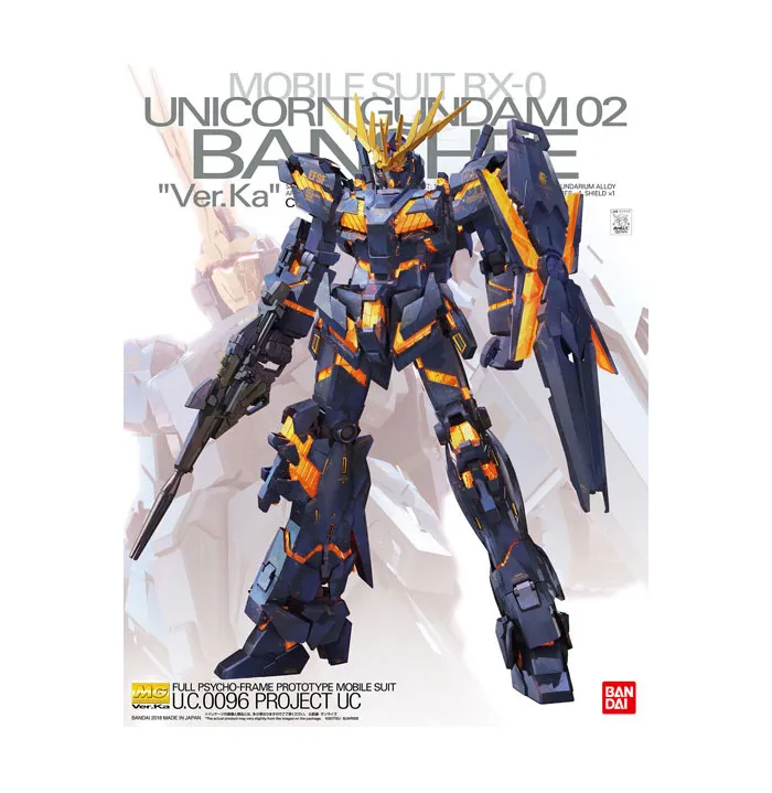 GUNDAM - 1/100 Unicorn Gundam 02 Banshee Ver. Ka Model Kit Master Grade MG