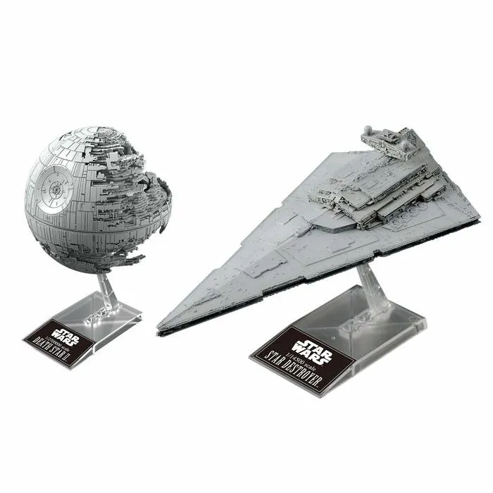 STAR WARS - 1/2700000 Death Star & 1/14500 Star Destroyer Set Model Kit