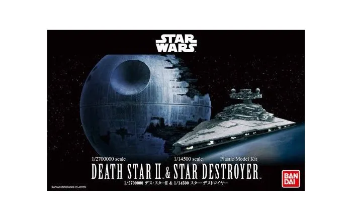 STAR WARS - 1/2700000 Death Star & 1/14500 Star Destroyer Set Model Kit