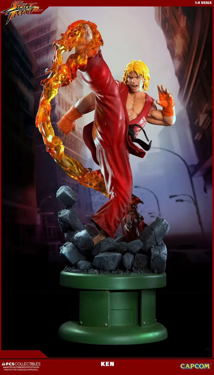 STREET FIGHTER V - Ken 1/4 Polystone Ultra Statue