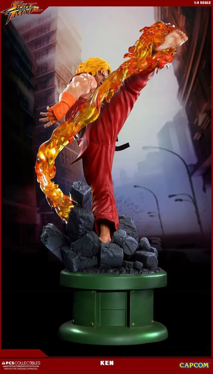 STREET FIGHTER V - Ken 1/4 Polystone Ultra Statue