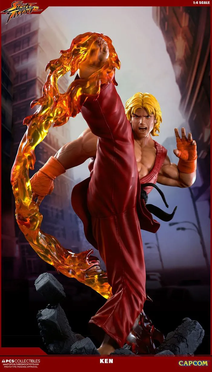 STREET FIGHTER V - Ken 1/4 Polystone Ultra Statue