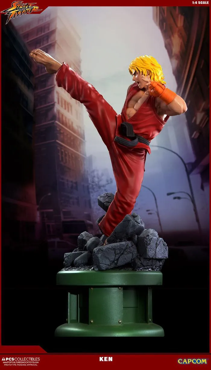 STREET FIGHTER V - Ken 1/4 Polystone Ultra Statue