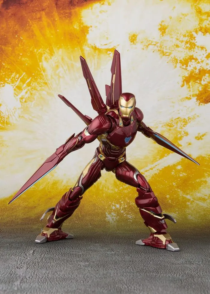 MARVEL - Avengers Infinity - Iron Man Mark 50 Nano Weapons S.H. Figuarts Action Figure - Damaged Box