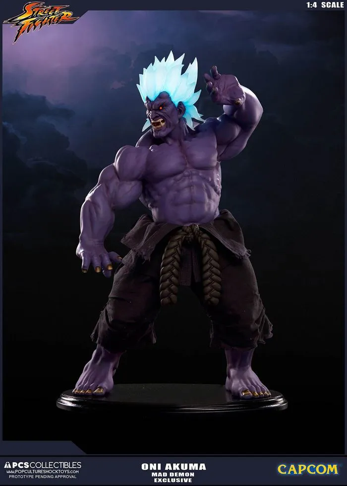 STREET FIGHTER - Oni Akuma Mad Demon 1/4 Polystone Statue Exclusive
