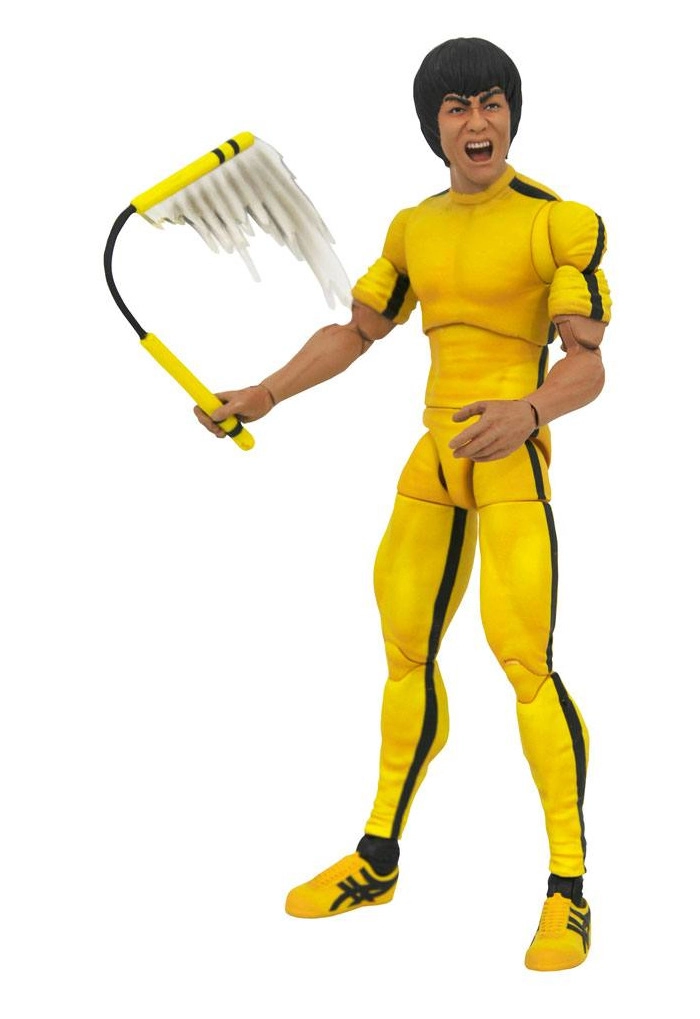 BRUCE LEE - Bruce Lee Select Yellow Jumpsuit Action Figure - Damaged Box