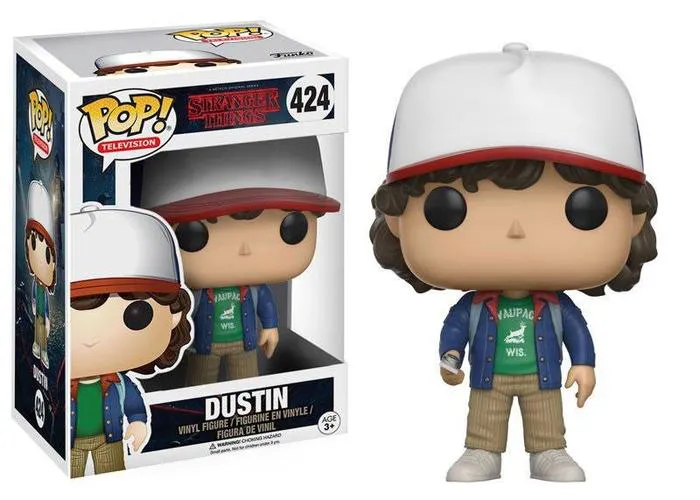 POP! Television #424 - Stranger Things - Dustin Vinyl Figure - Damaged Box