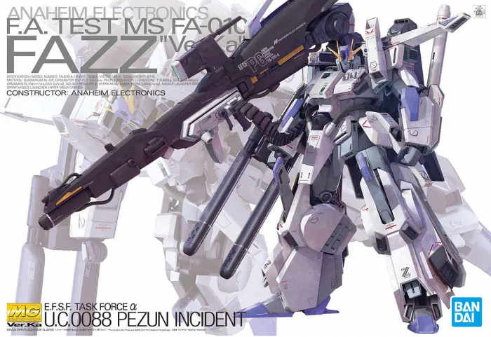 GUNDAM - 1/100 FAZZ Ver. Ka Master Grade Model Kit MG