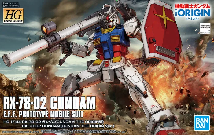 GUNDAM - 1/144 RX-78-02 The Origin Ver. Model Kit HGGO # 026