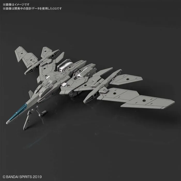 GUNDAM 30MM / 30 MINUTES MISSIONS - 1/144 Exa Vehicle Air Fighter Ver. Gray Model Kit # EV02