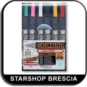 MODEL KIT ACCESSORI - Gundam Marker Ultra Fine Set (6pcs)