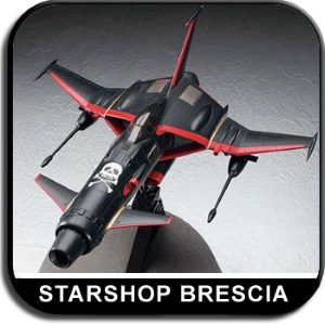 CAPITAN HARLOCK - Captain Harlock 1/72 Space Wolf SW-190 Herlock Custom Ltd Black Ver. Model Kit