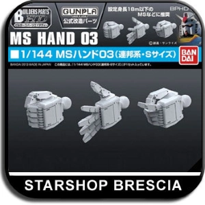 GUNDAM BUILDERS PARTS - 1/144 Hand 03 EFSF S Size Model Kit