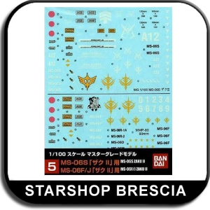 GUNDAM - 1/100 GD-05 MG MS-06S/F/J Zaku 2 Decals