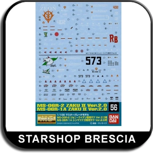 GUNDAM - 1/100 GD-56 MG MS-06R & MS-06R-1A Zaku Ver.2.0 Decals