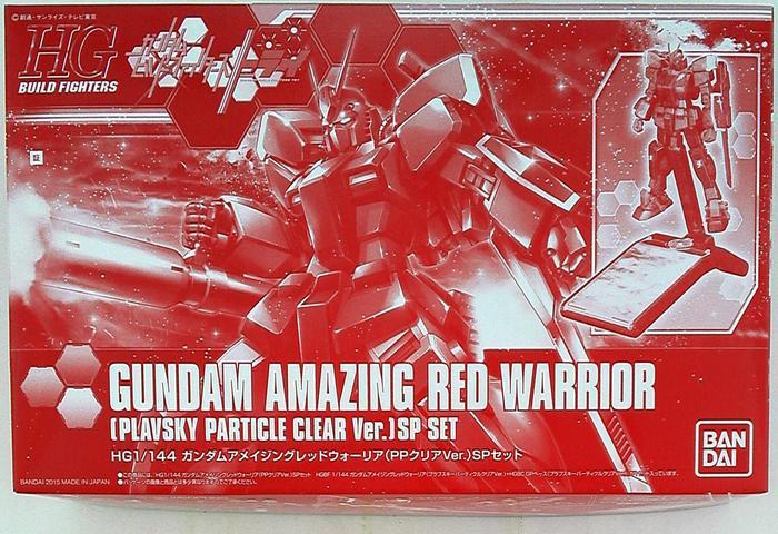 GUNDAM - 1/144 Amazing Red Warrior Plavsky Particle Clear Ver. Model Kit HGBF Exclusive