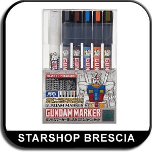 MODEL KIT ACCESSORI - Gundam Marker Extra Thin Type for Panel Lines Set (6pcs)