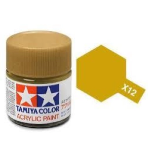 Tamiya Mini X12 GOLD LEAF trasp. - Acrilico Lucido 10ml