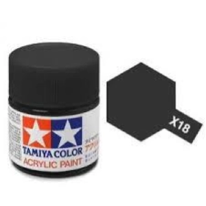 Tamiya Mini X18 SEMI GLOSS BLACK - Acrilico Semi-Lucido 10ml