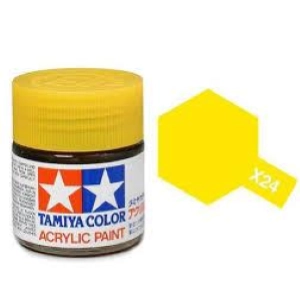 Tamiya Mini X24 CLEAR YELLOW trasp. - Acrilico Lucido 10ml