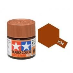 Tamiya Mini X34 METALLIC BROWN - Acrilico Lucido 10ml