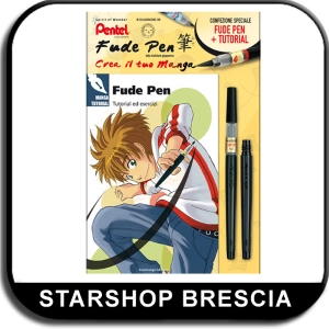 FUDE PEN - STARTER SET - XFL2L Refillable Water Based Black Large + XFR-AD Refill + Tutorial