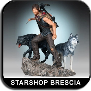 WALKING DEAD TV - Daryl & the Wolves 1/8 Resin Statue - Damaged Box