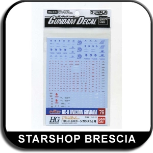 GUNDAM - 1/144 GD-76 HGUC RX-0 Unicorn Decals