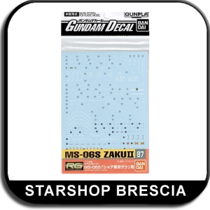 GUNDAM - 1/144 GD-87 RG MS-06S Char's Zaku II Decals