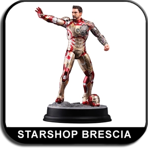 IRON MAN 3 - Mark XLII Battle Damaged 1/9 Action Hero Vignette Pre-Assembled Model Kit