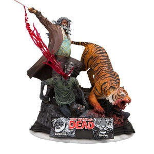 WALKING DEAD COMIC - Ezekiel & Shiva Resin Statue