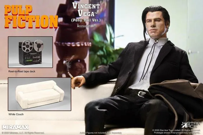 PULP FICTION - Vincent Vega 2.0 Pony Tail Deluxe Ver. 1/6 Action Figure 12"